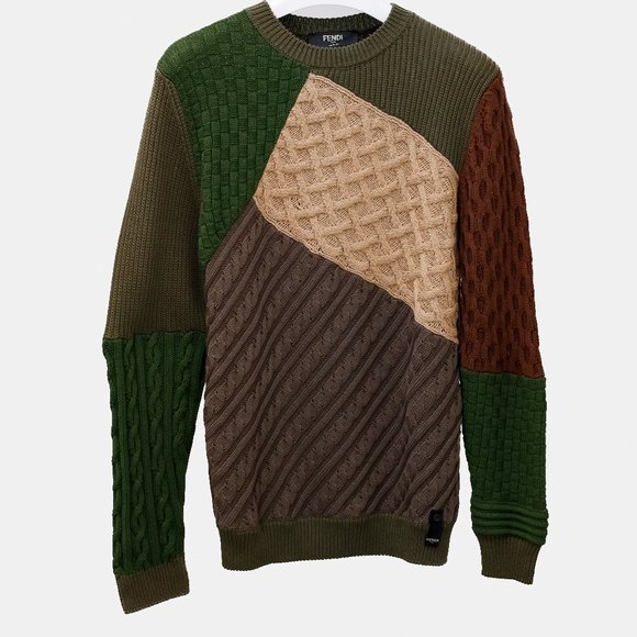 Fendi Patchwork Knit Sweater - Picture 1 of 16